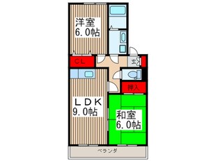 メゾン・デュ－クスⅢの物件間取画像